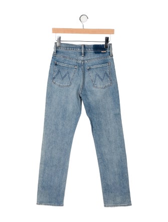 Mother High-Rise Straight Leg Jeans