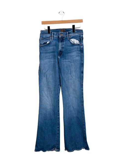Mother Mid-Rise Wide Leg Jeans