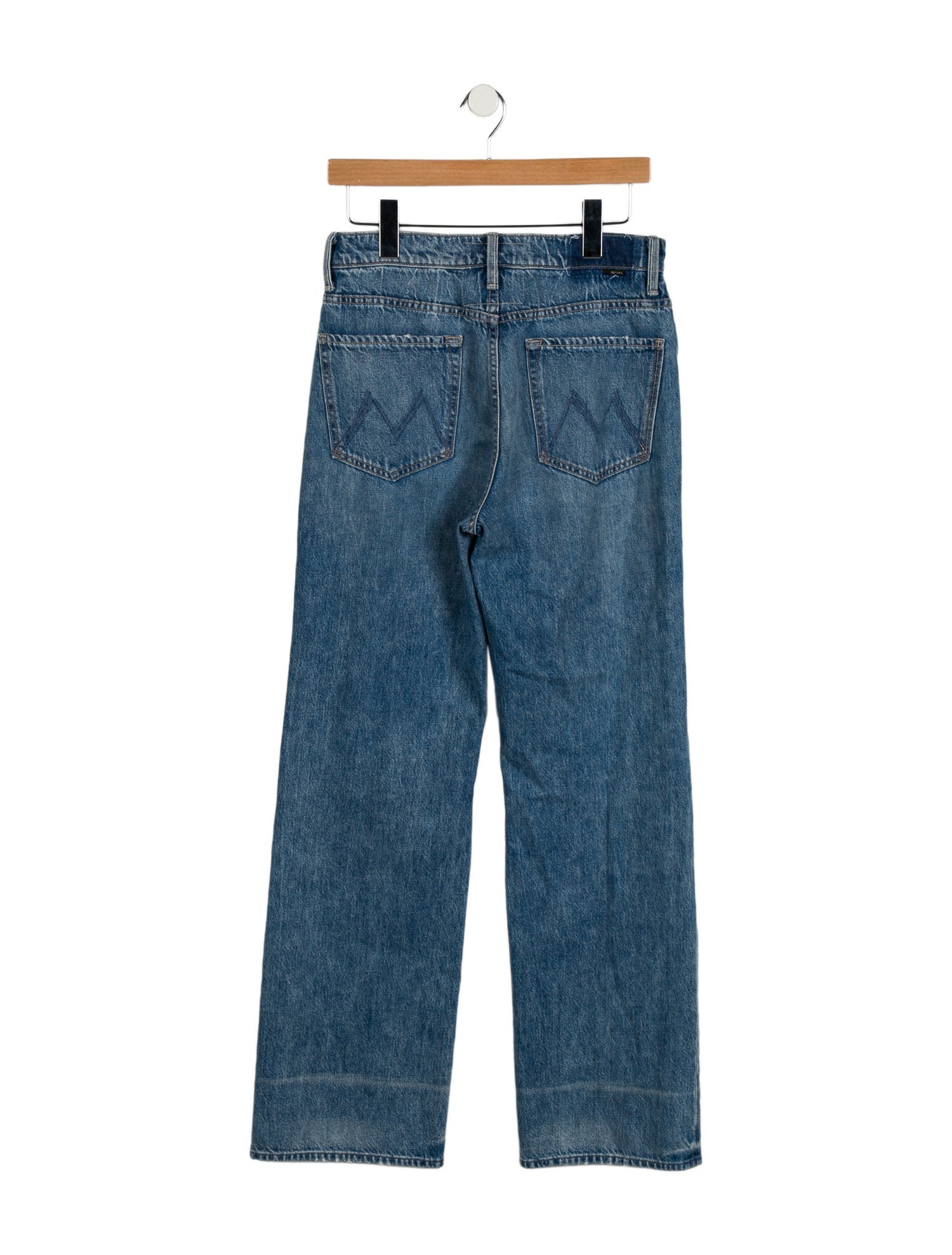 Mother Mid-Rise Straight Leg Jeans