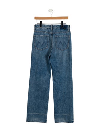 Mother Mid-Rise Straight Leg Jeans