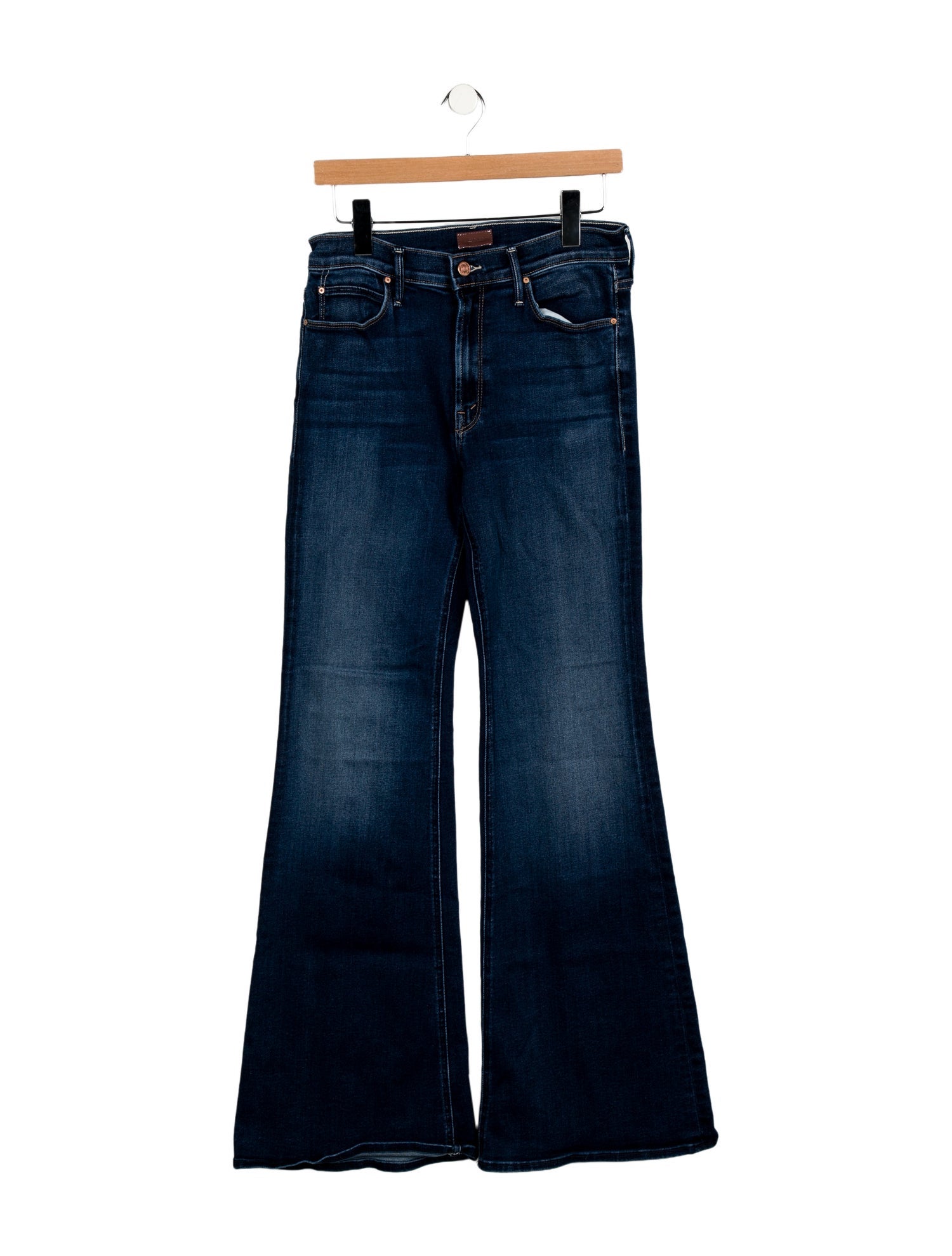Mother Mid-Rise Wide Leg Jeans