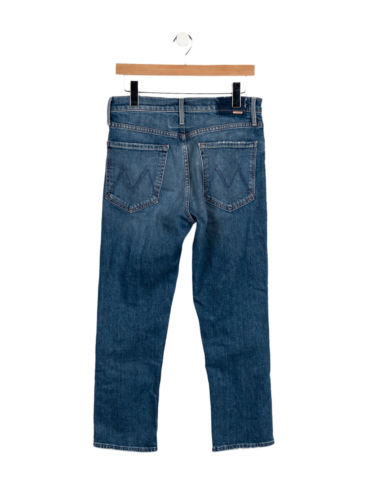 Mother Mid-Rise Straight Leg Jeans