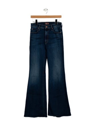 Mother Mid-Rise Wide Leg Jeans