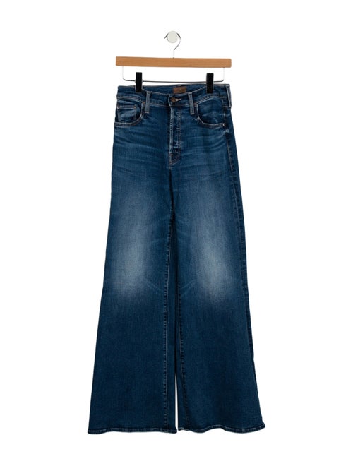 Mother Mid-Rise Wide Leg Jeans