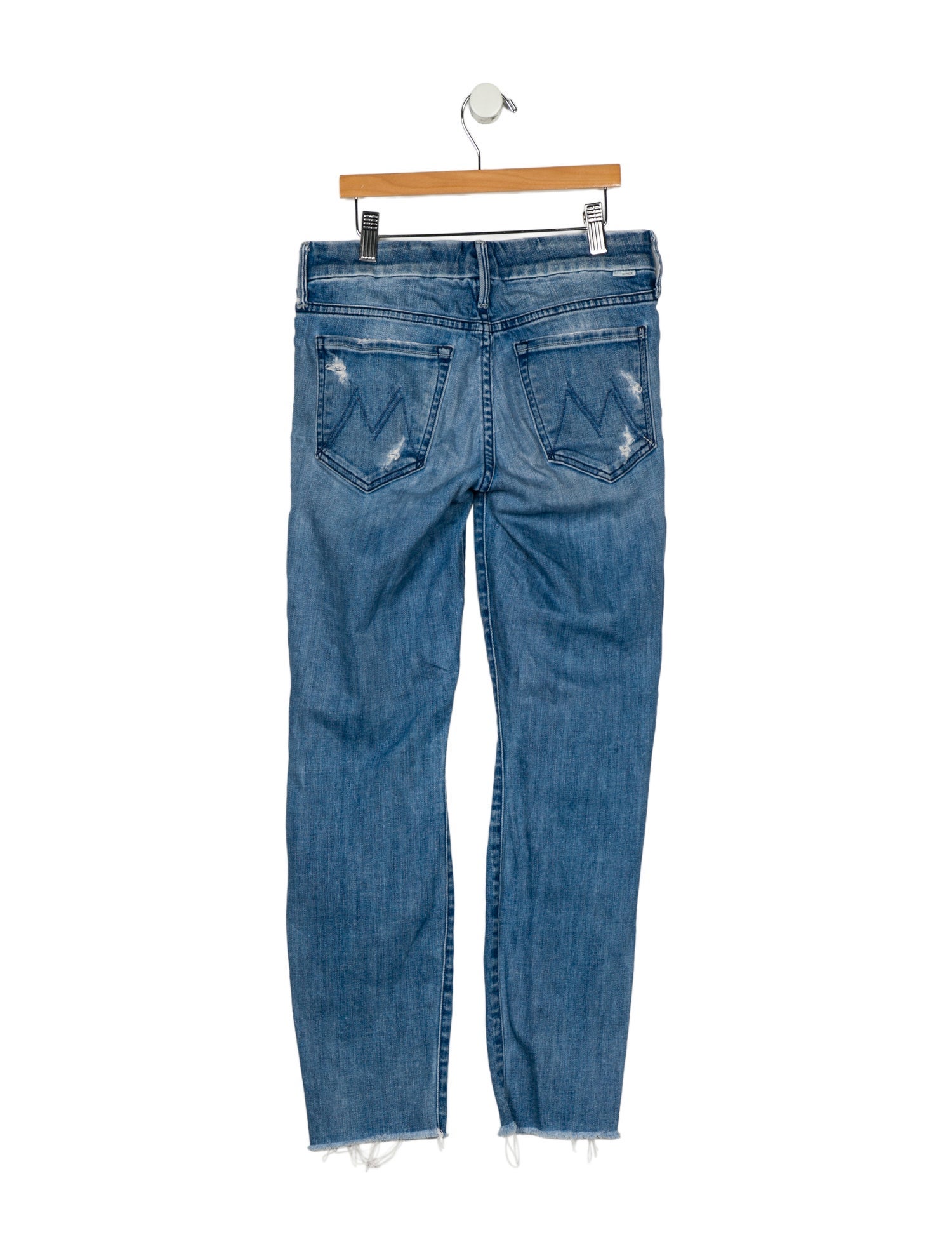 Mother Mid-Rise Straight Leg Jeans