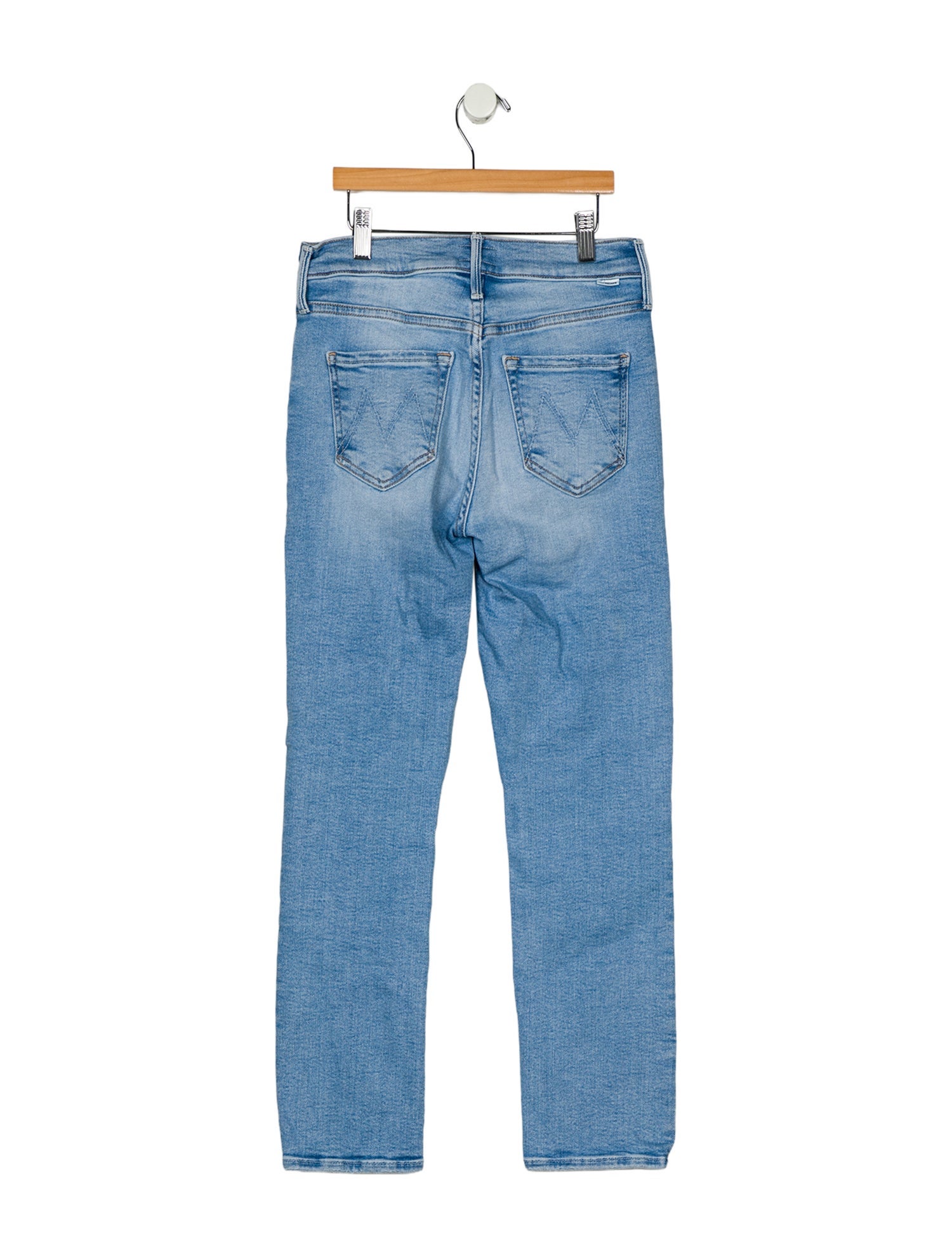 Mother Mid-Rise Straight Leg Jeans