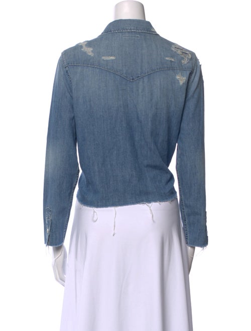 Mother Long Sleeve Button-Up Top