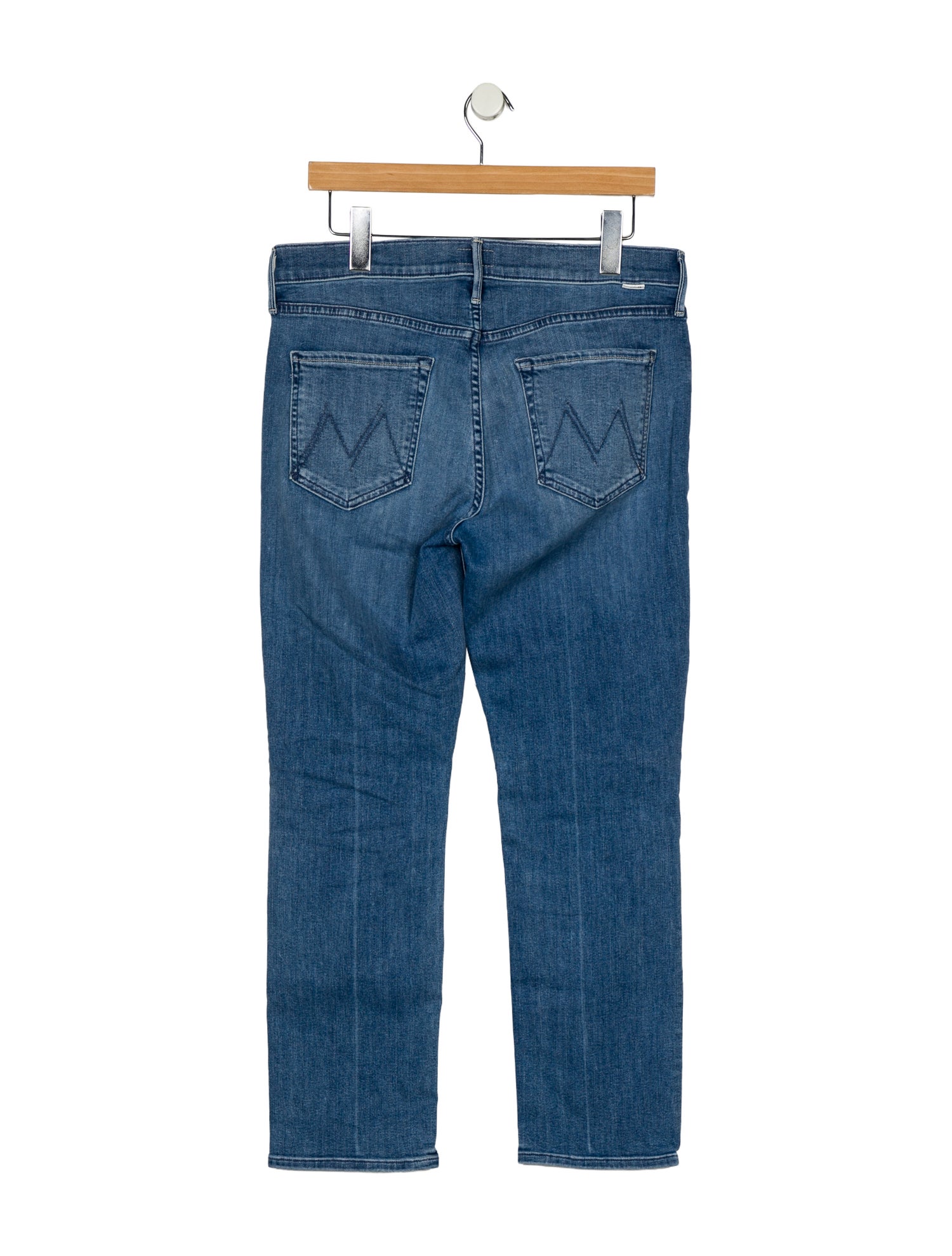 Mother Mid-Rise Straight Leg Jeans