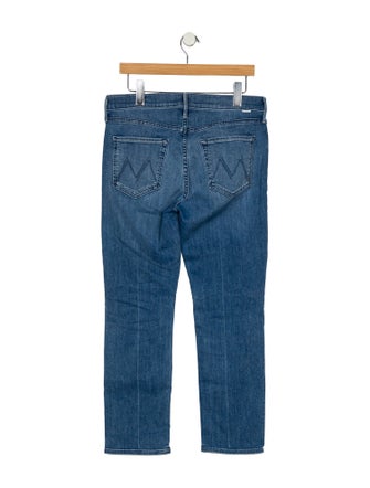 Mother Mid-Rise Straight Leg Jeans