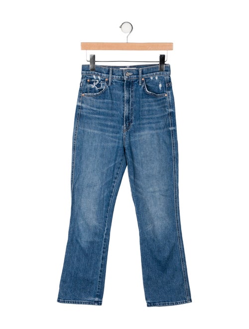 Mother Mid-Rise Straight Leg Jeans