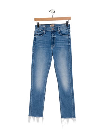 Mother Mid-Rise Straight Leg Jeans