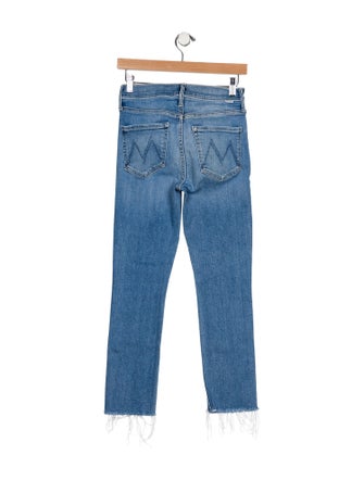 Mother Mid-Rise Straight Leg Jeans