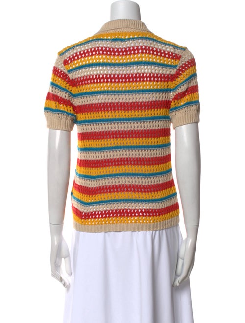 Mother Striped V-Neck Sweater