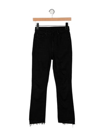 Mother Mid-Rise Straight Leg Jeans