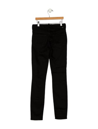 Mother Mid-Rise Skinny Leg Jeans