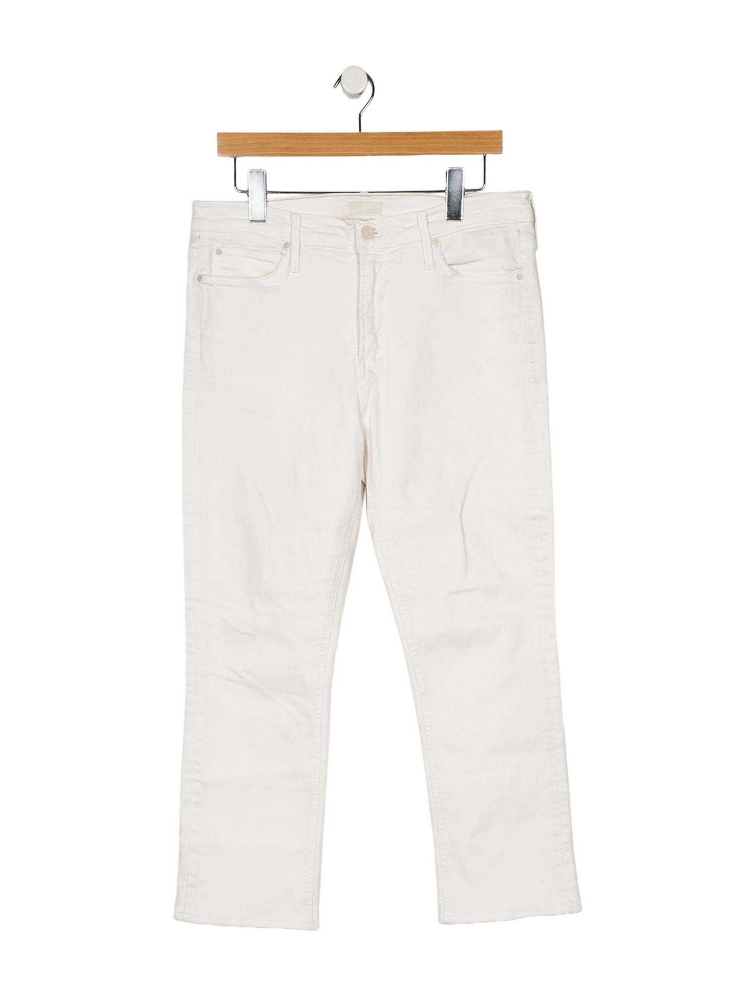 Mother Mid-Rise Straight Leg Jeans