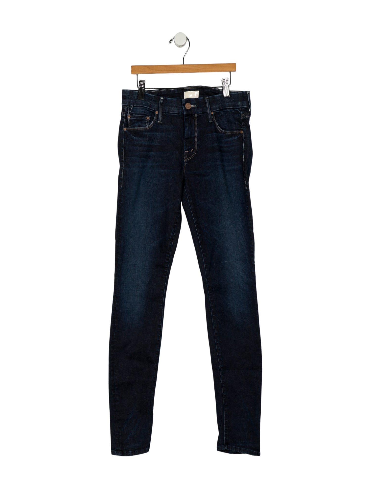 Mother Mid-Rise Skinny Leg Jeans