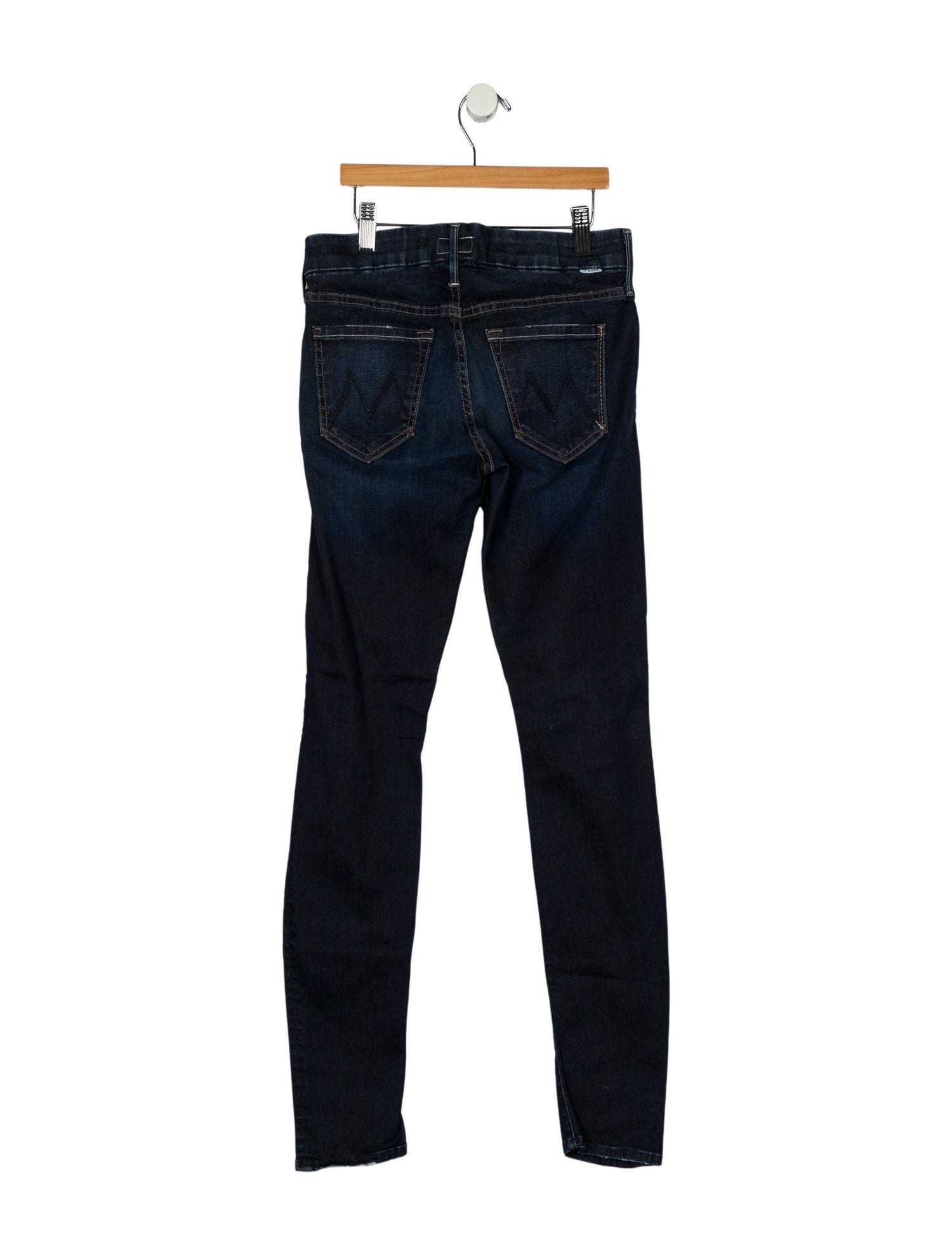 Mother Mid-Rise Skinny Leg Jeans
