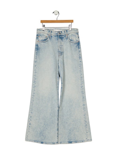 Mother Mid-Rise Wide Leg Jeans