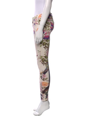 Mother Printed Skinny Leg Pants