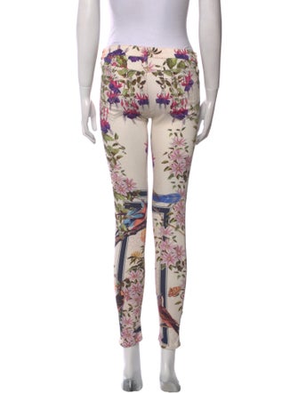 Mother Printed Skinny Leg Pants
