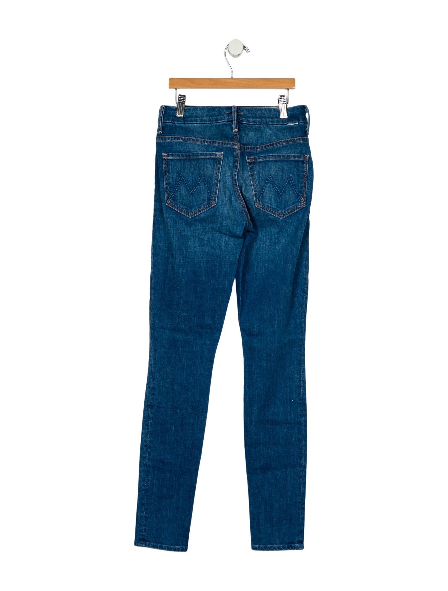 Mother Mid-Rise Skinny Leg Jeans