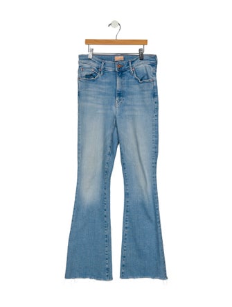 Mother Mid-Rise Wide Leg Jeans