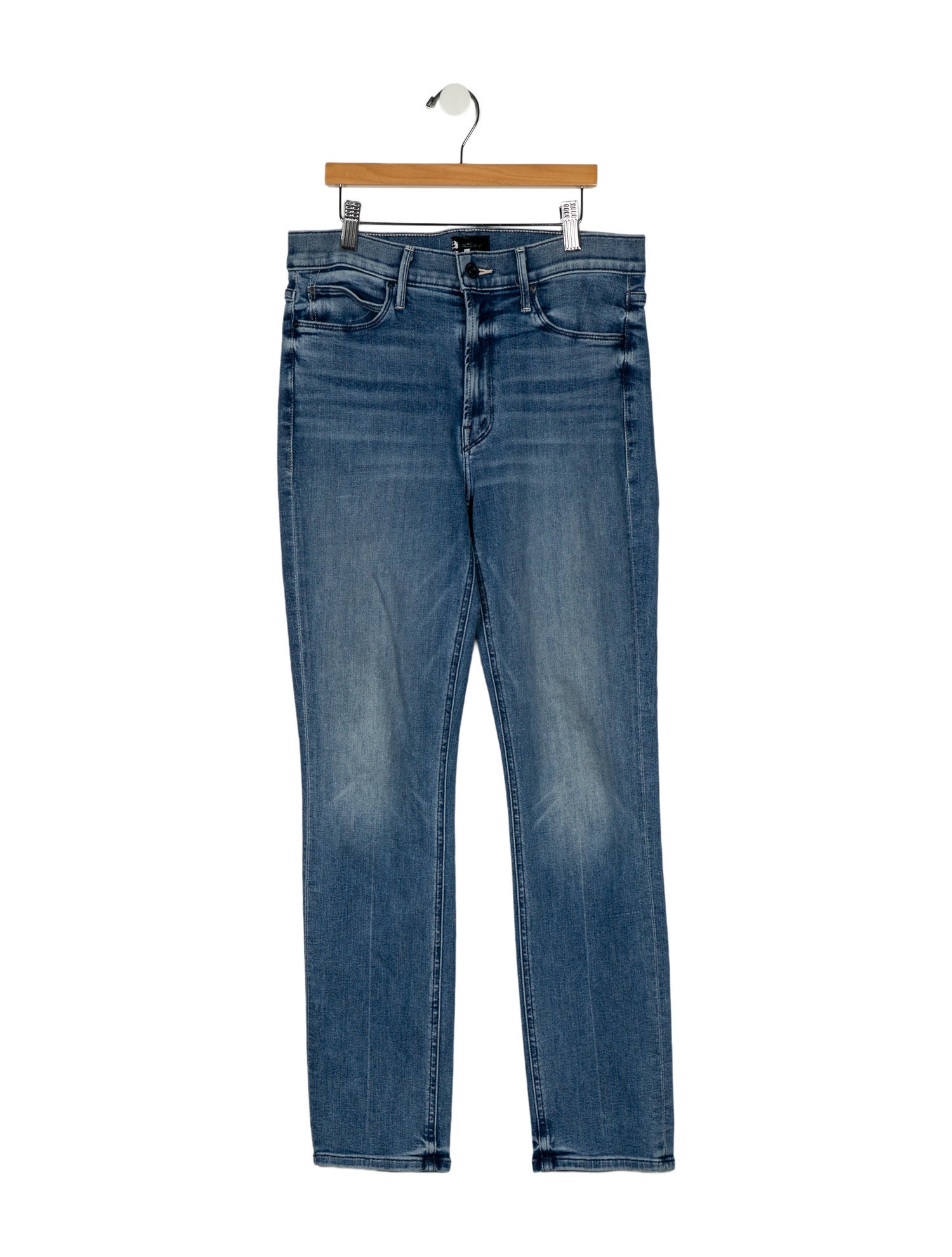 Mother Mid-Rise Straight Leg Jeans