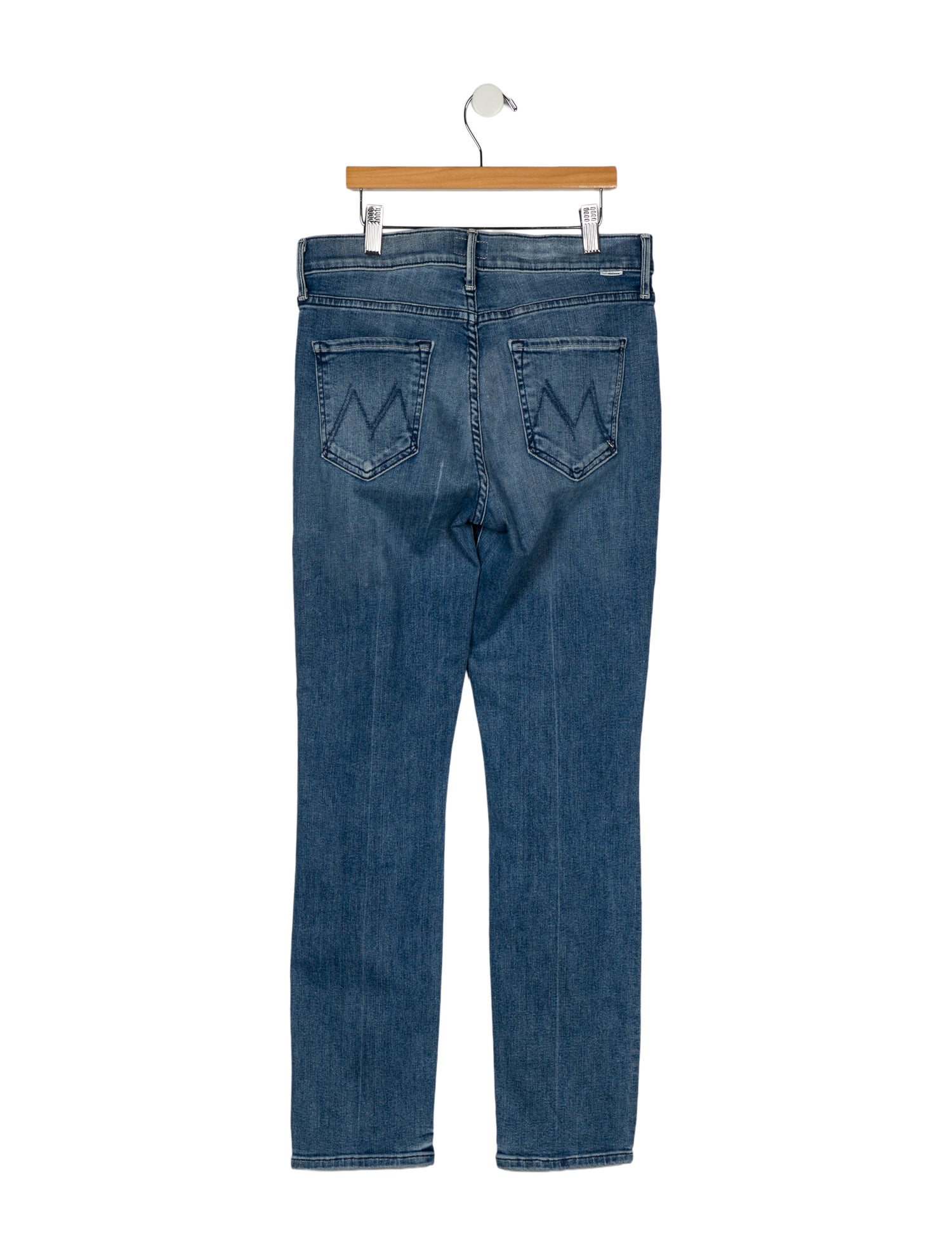 Mother Mid-Rise Straight Leg Jeans