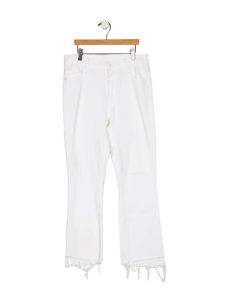 Mother Mid-Rise Straight Leg Jeans
