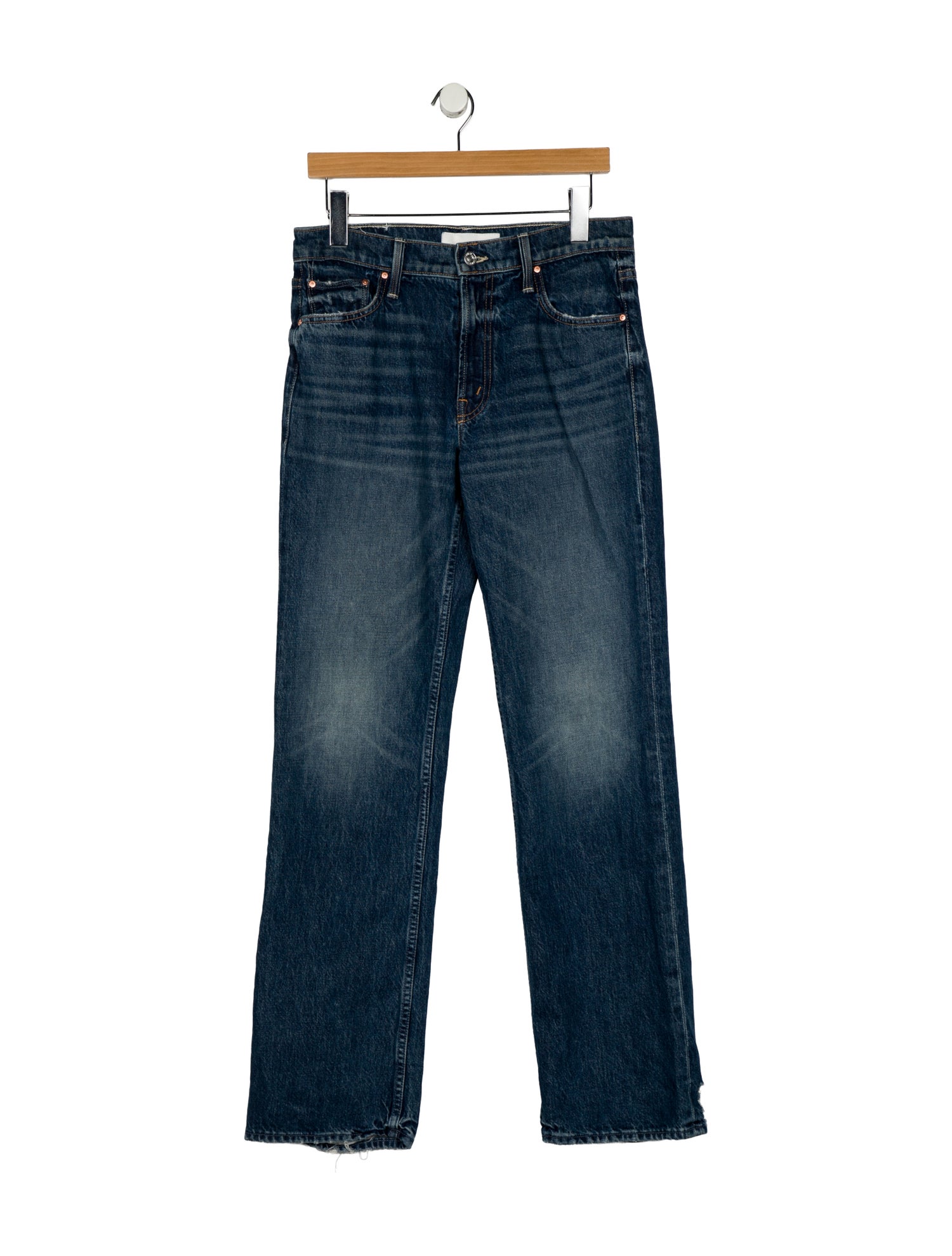 Mother Mid-Rise Wide Leg Jeans