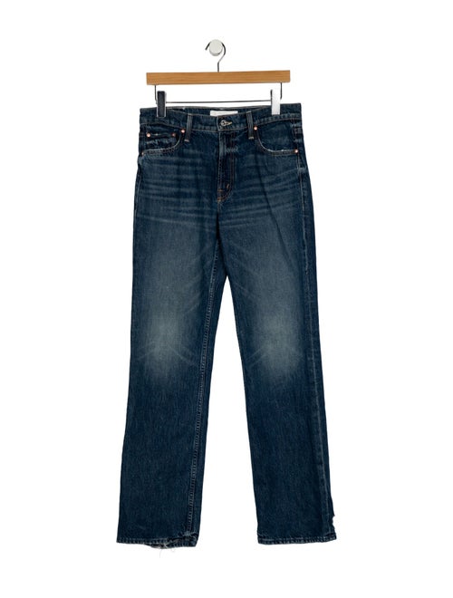 Mother Mid-Rise Wide Leg Jeans