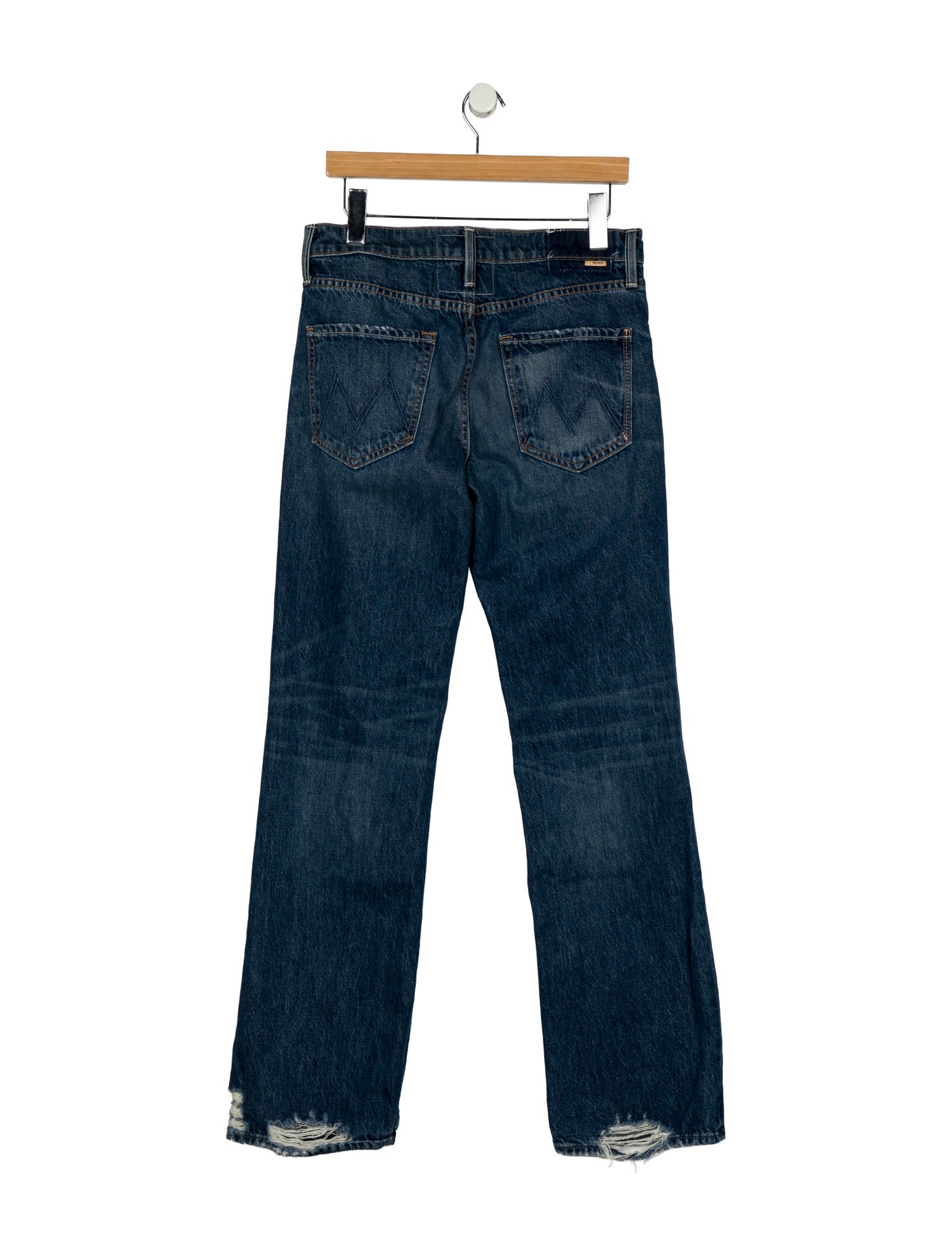 Mother Mid-Rise Wide Leg Jeans