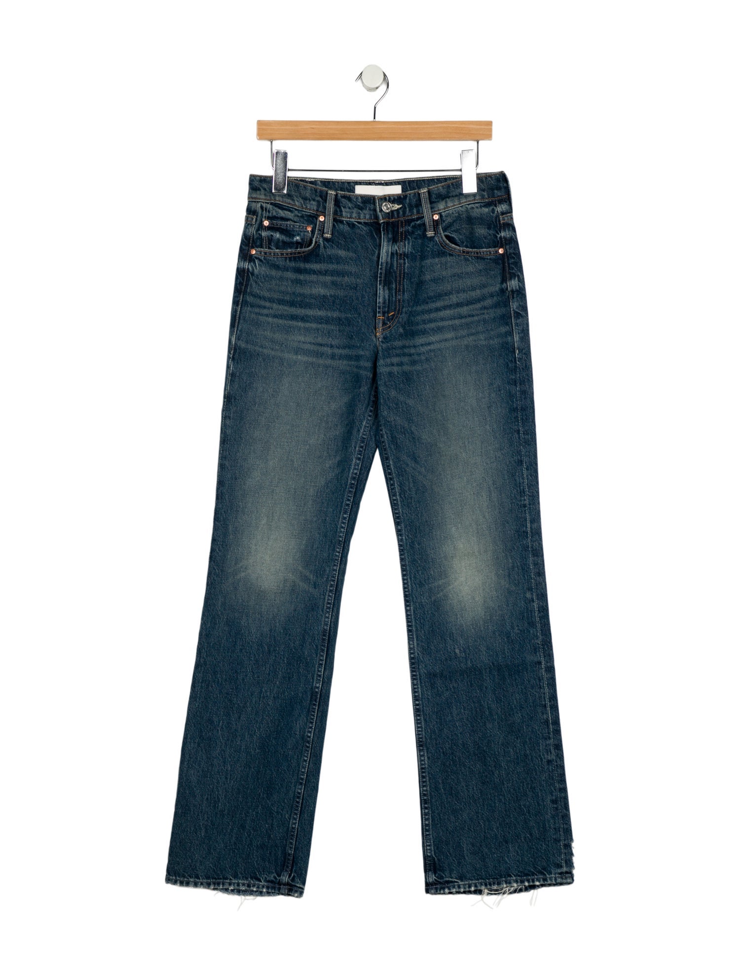 Mother Mid-Rise Wide Leg Jeans