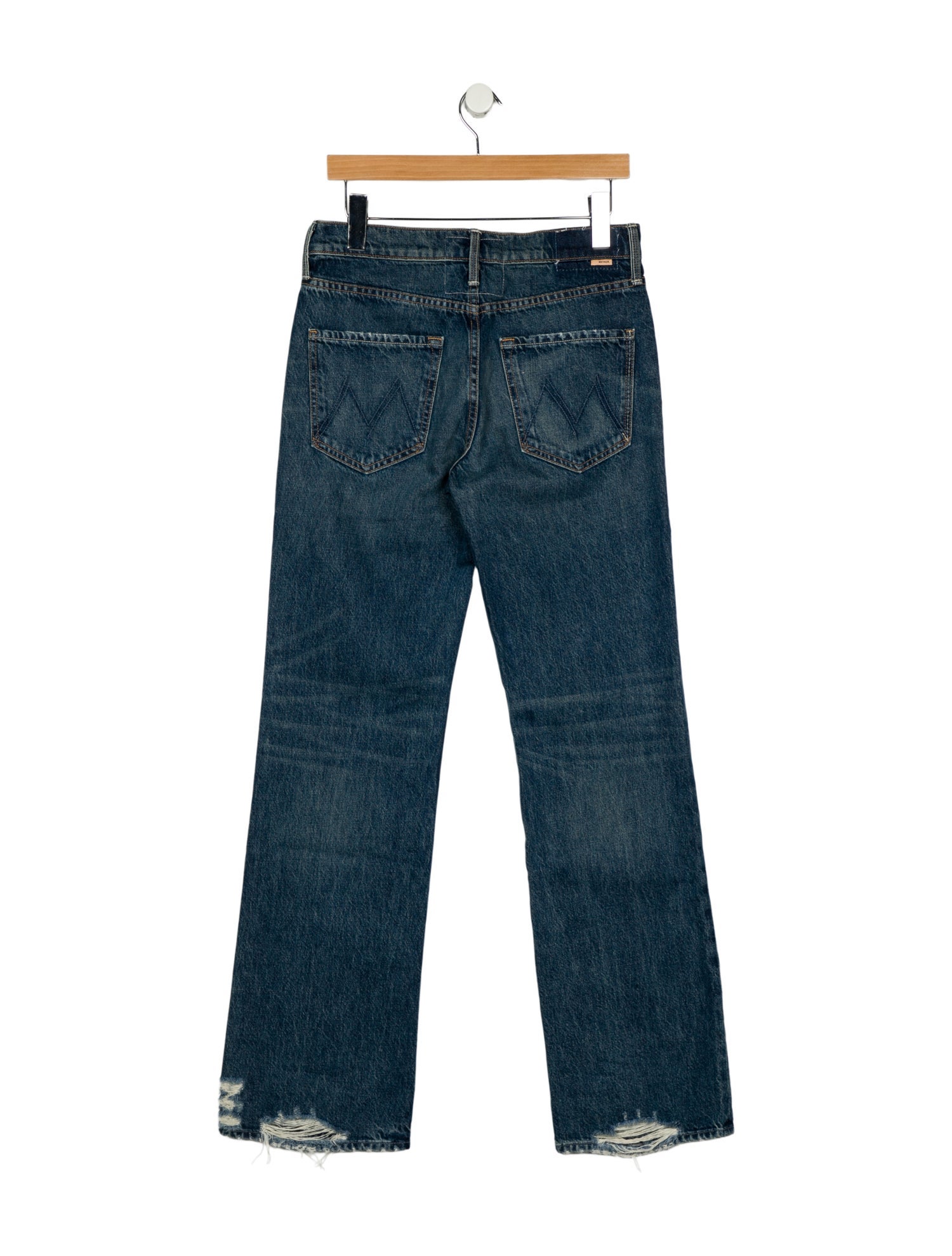 Mother Mid-Rise Wide Leg Jeans