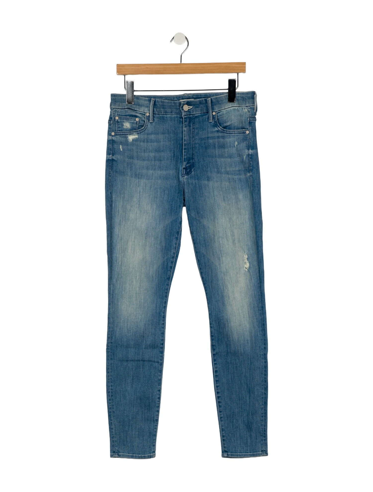 Mother Mid-Rise Skinny Leg Jeans