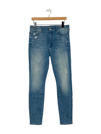 Mother Mid-Rise Skinny Leg Jeans