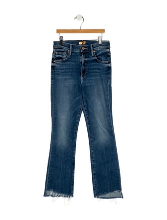 Mother Mid-Rise Straight Leg Jeans