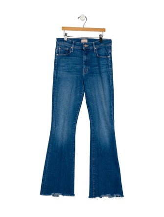 Mother Mid-Rise Wide Leg Jeans