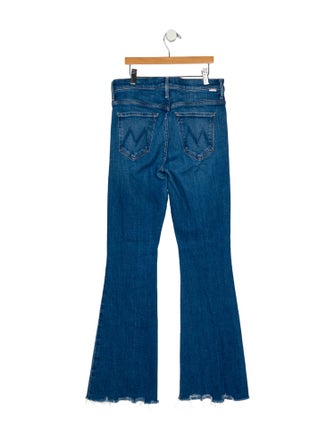 Mother Mid-Rise Wide Leg Jeans