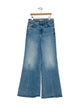 Mother Mid-Rise Wide Leg Jeans