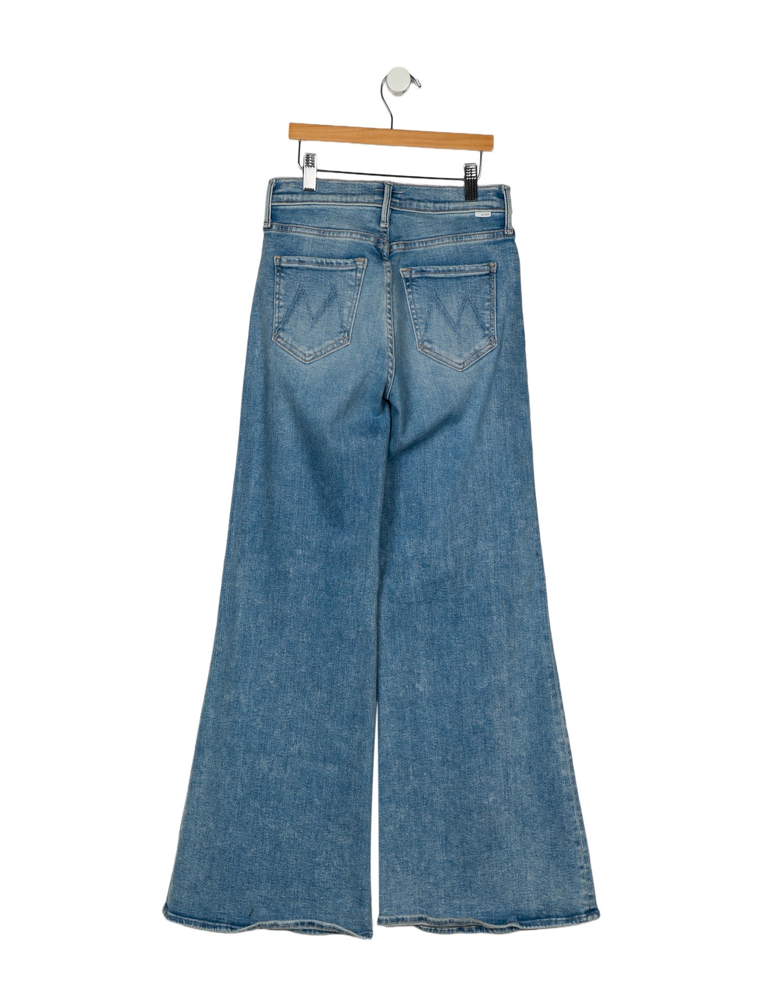 Mother Mid-Rise Wide Leg Jeans