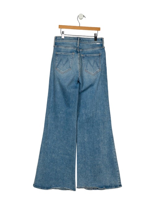 Mother Mid-Rise Wide Leg Jeans