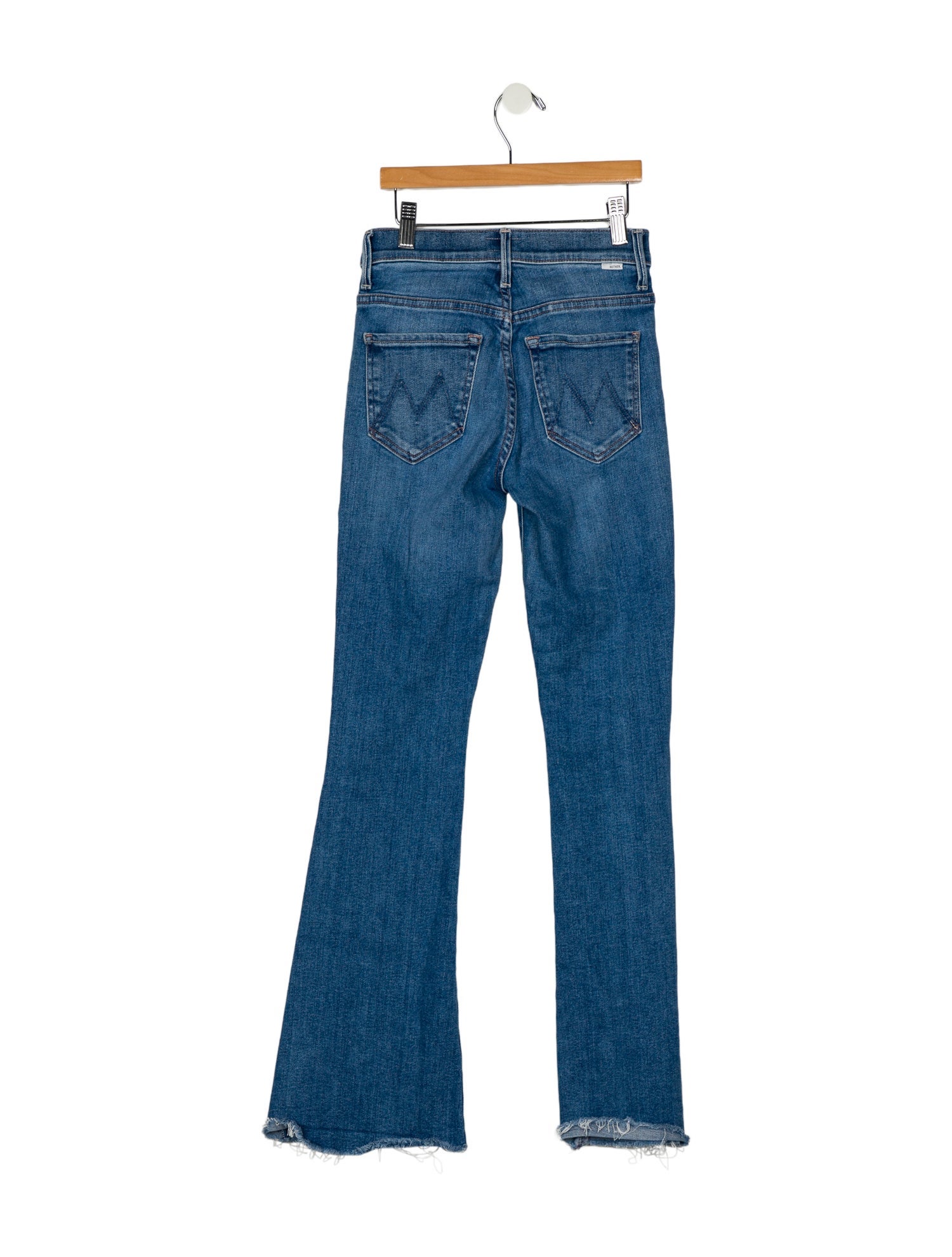 Mother Mid-Rise Wide Leg Jeans