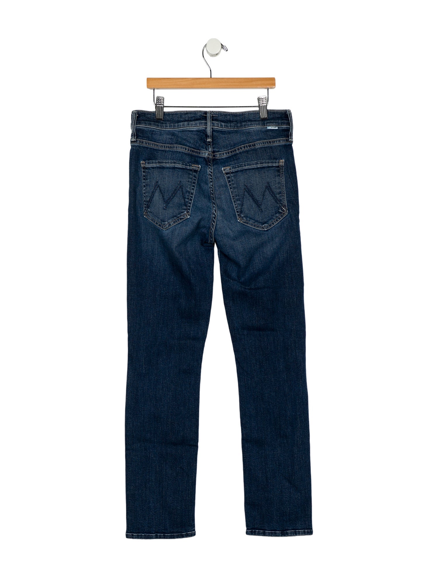 Mother Mid-Rise Straight Leg Jeans