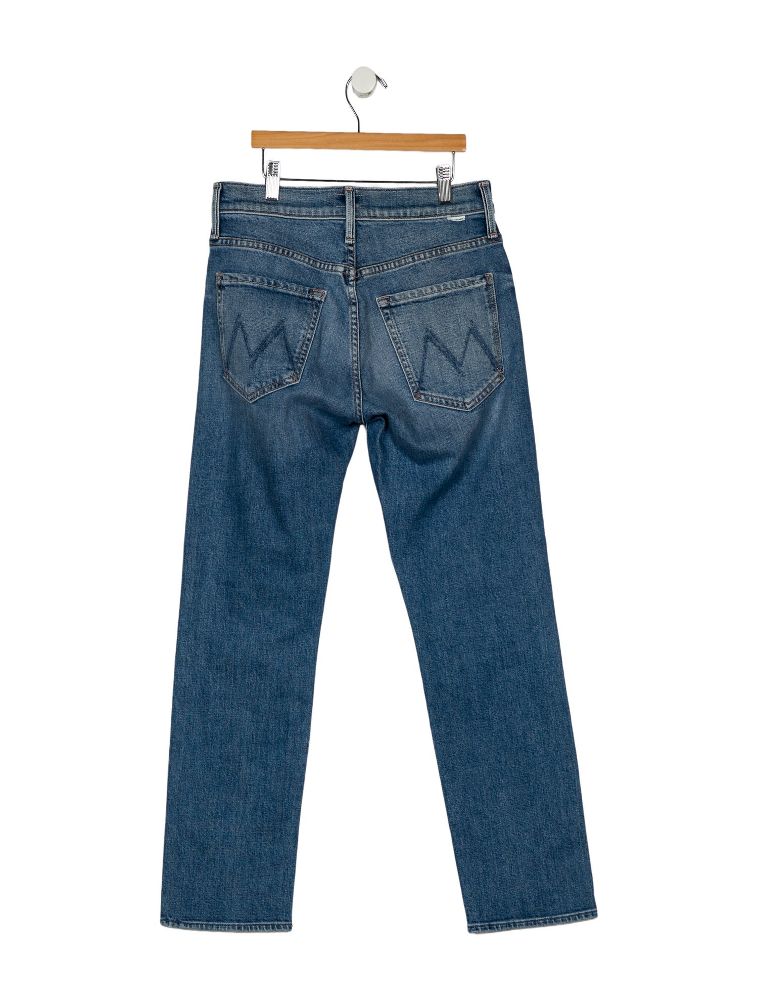 Mother Mid-Rise Straight Leg Jeans