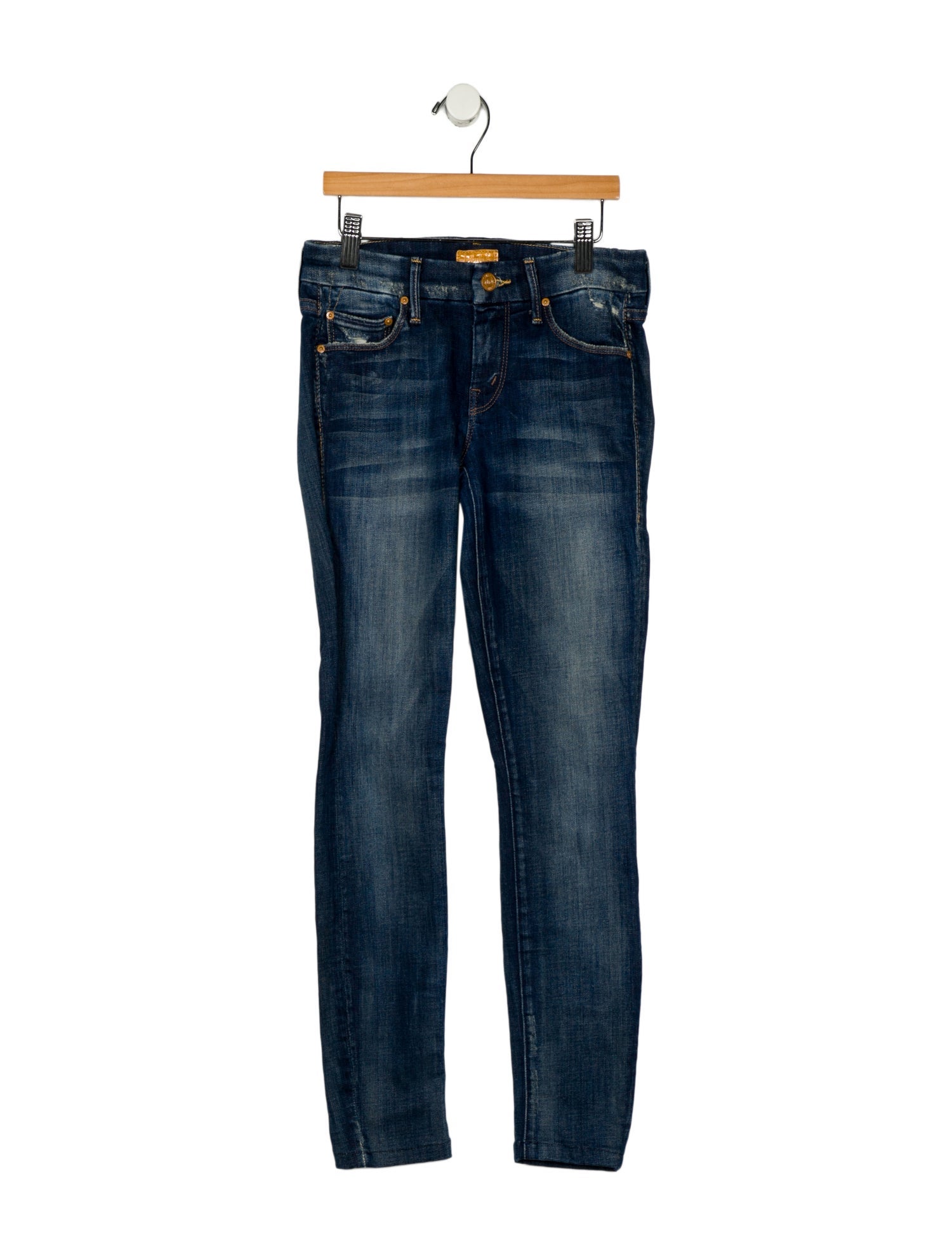 Mother Low-Rise Skinny Leg Jeans