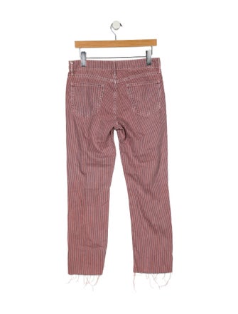 Mother Mid-Rise Straight Leg Jeans