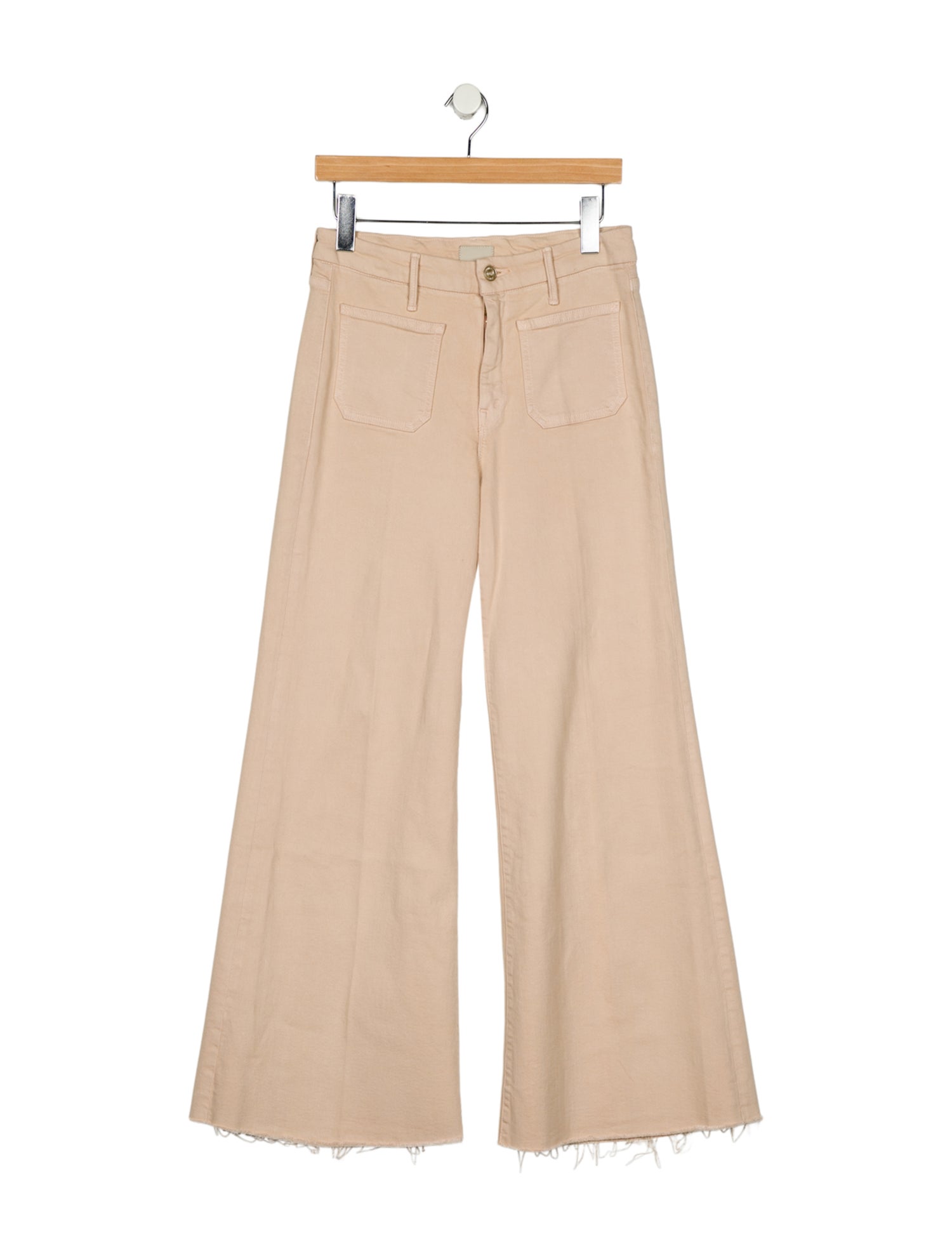 Mother Mid-Rise Wide Leg Jeans