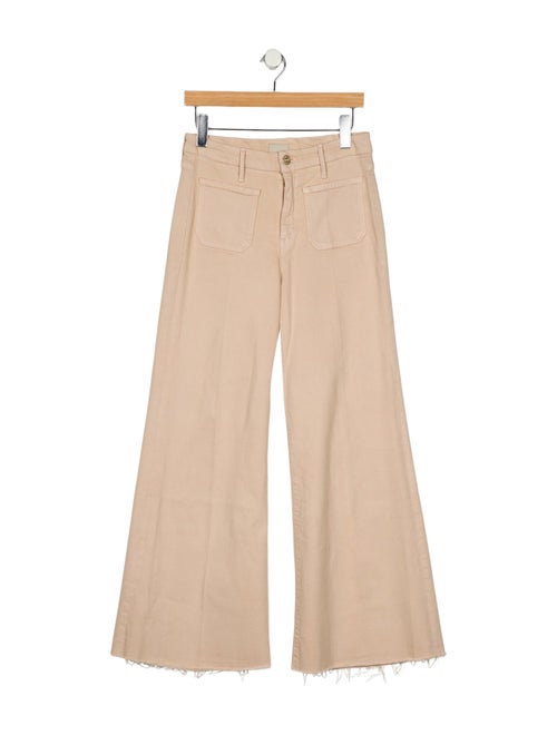 Mother Mid-Rise Wide Leg Jeans